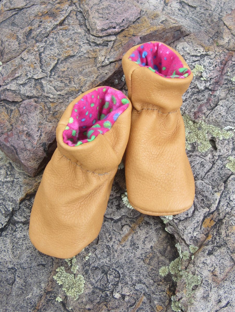 deer skin slippers