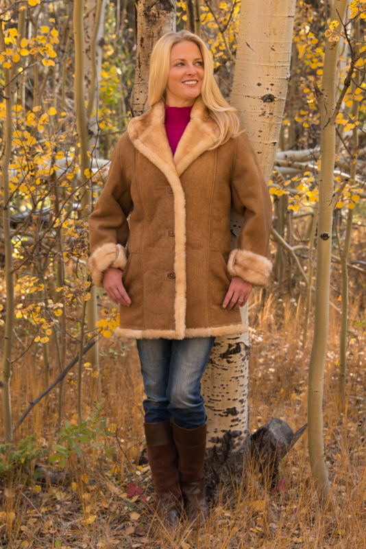 Ladies Shearling Coat Handmade Sheepskin JacketThe Sheepherder