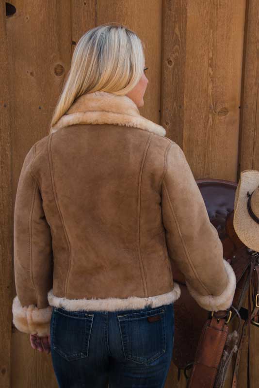 Ladies Shearling Jacket Handmade Sheepskin CoatThe Sheepherder