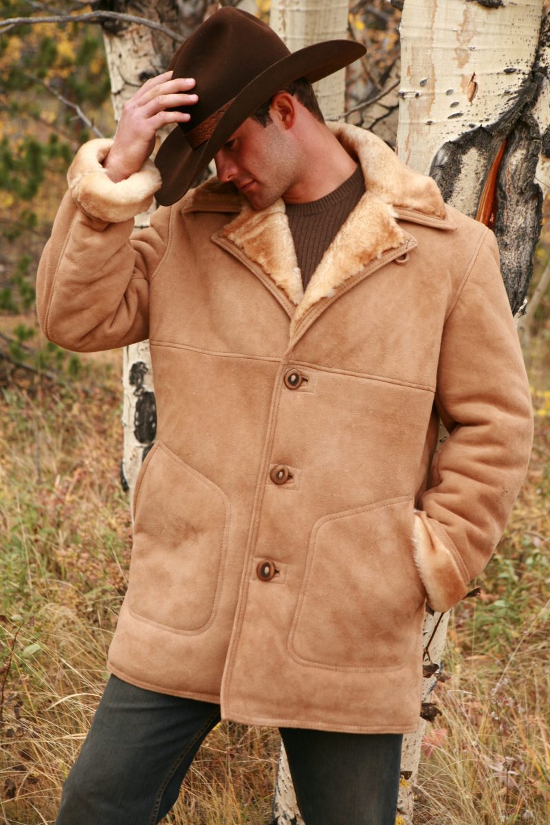 Men's Shearling Coat Custom Sheepskin JacketThe Sheepherder