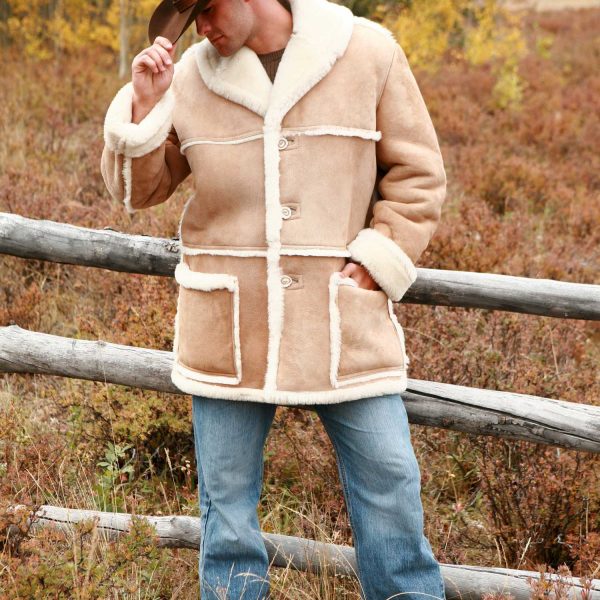 Men's Sheepskin Coat | Handmade Shearling Jacket