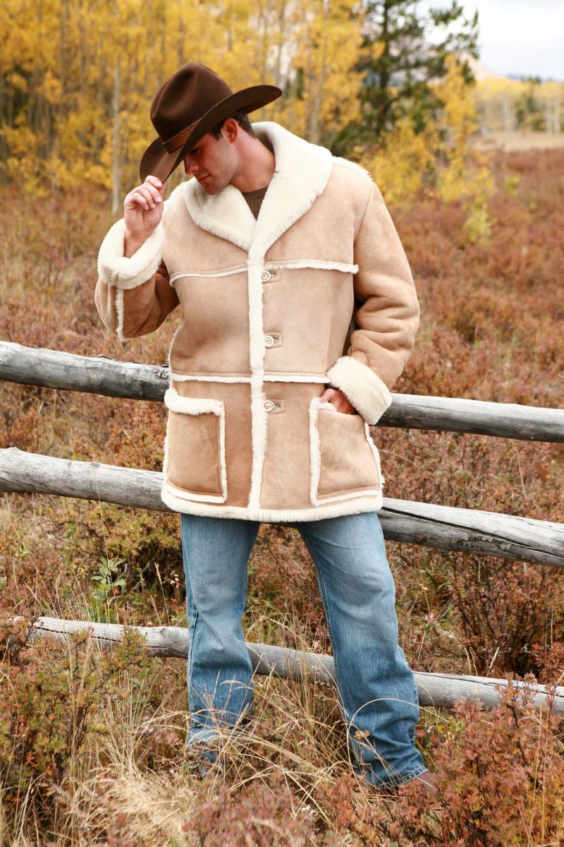 Leather Sheepskin Coats For Men