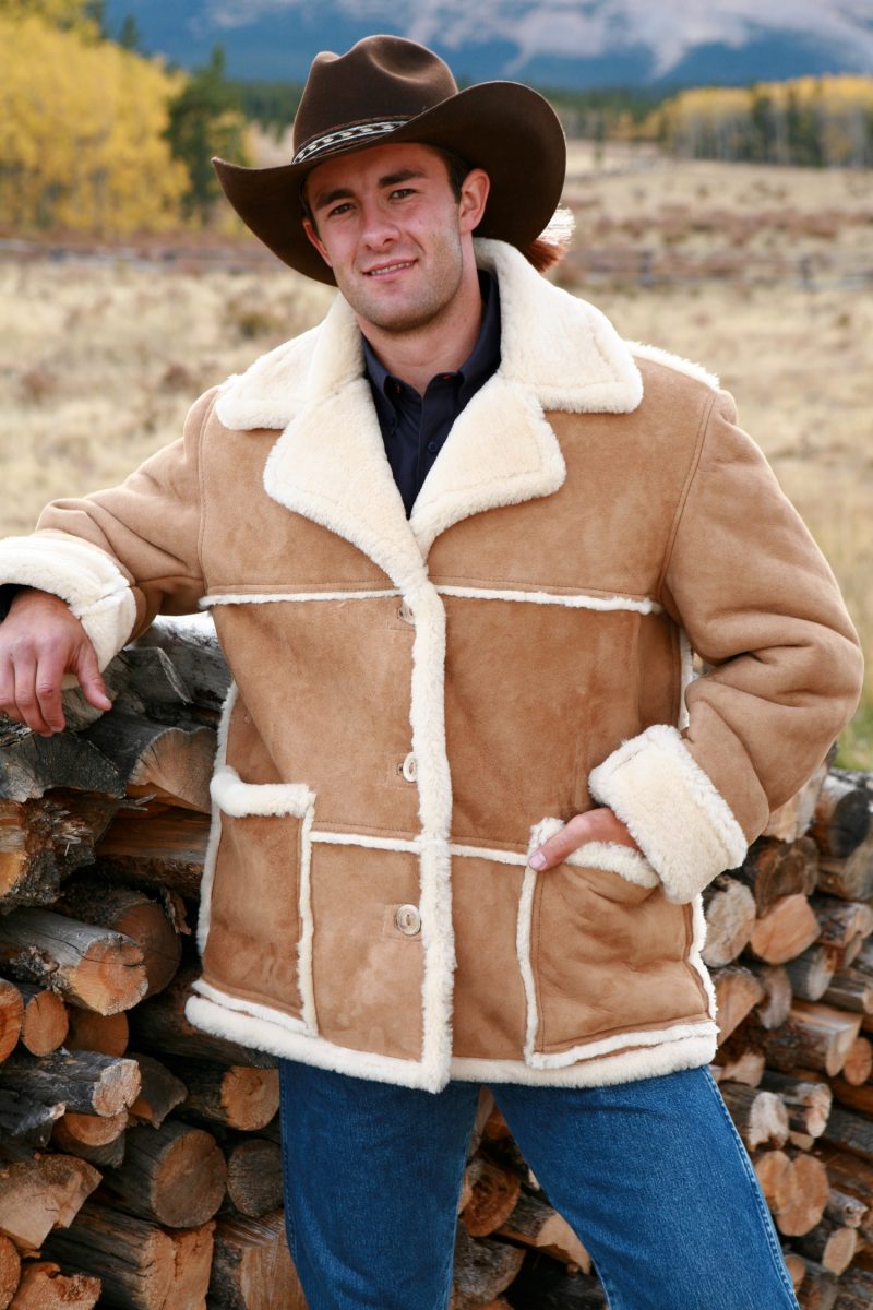 Men's Shearling Coat  Custom Sheepskin JacketThe Sheepherder