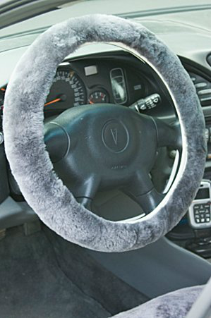 Sheepskin Steering Wheel Cover  Shearling AccessoriesThe Sheepherder