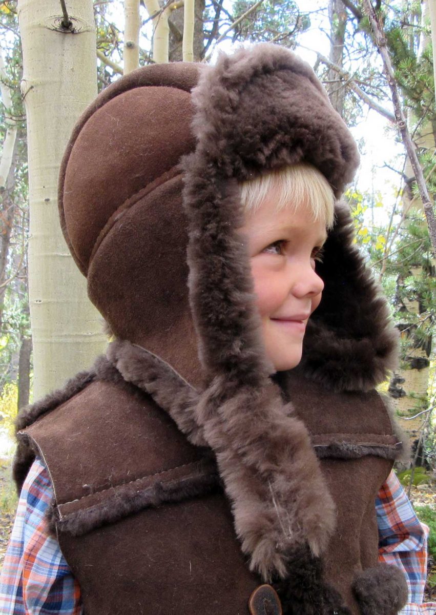 Alpaca Fur Bomber Hat Brown