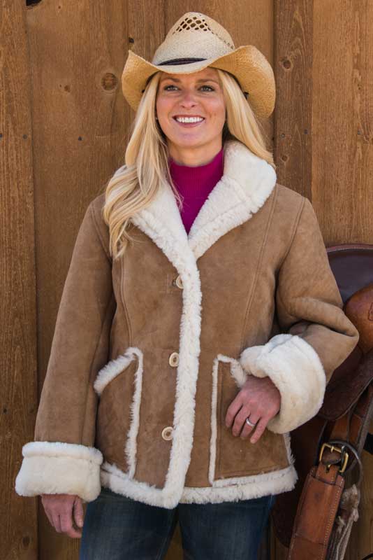 Western sheepskin clearance jacket